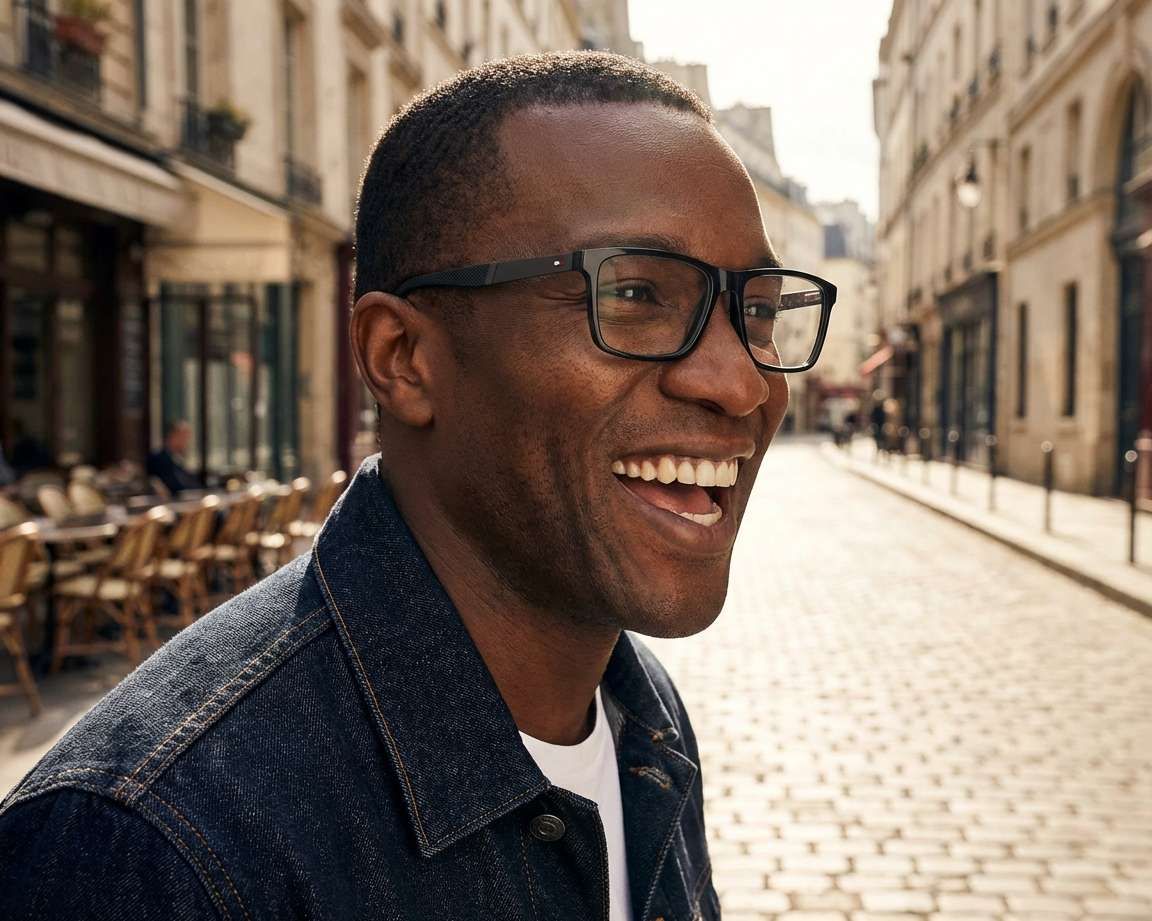 Tommy Hilfiger TH-2084 807 55-16 Black  360 degree view 5