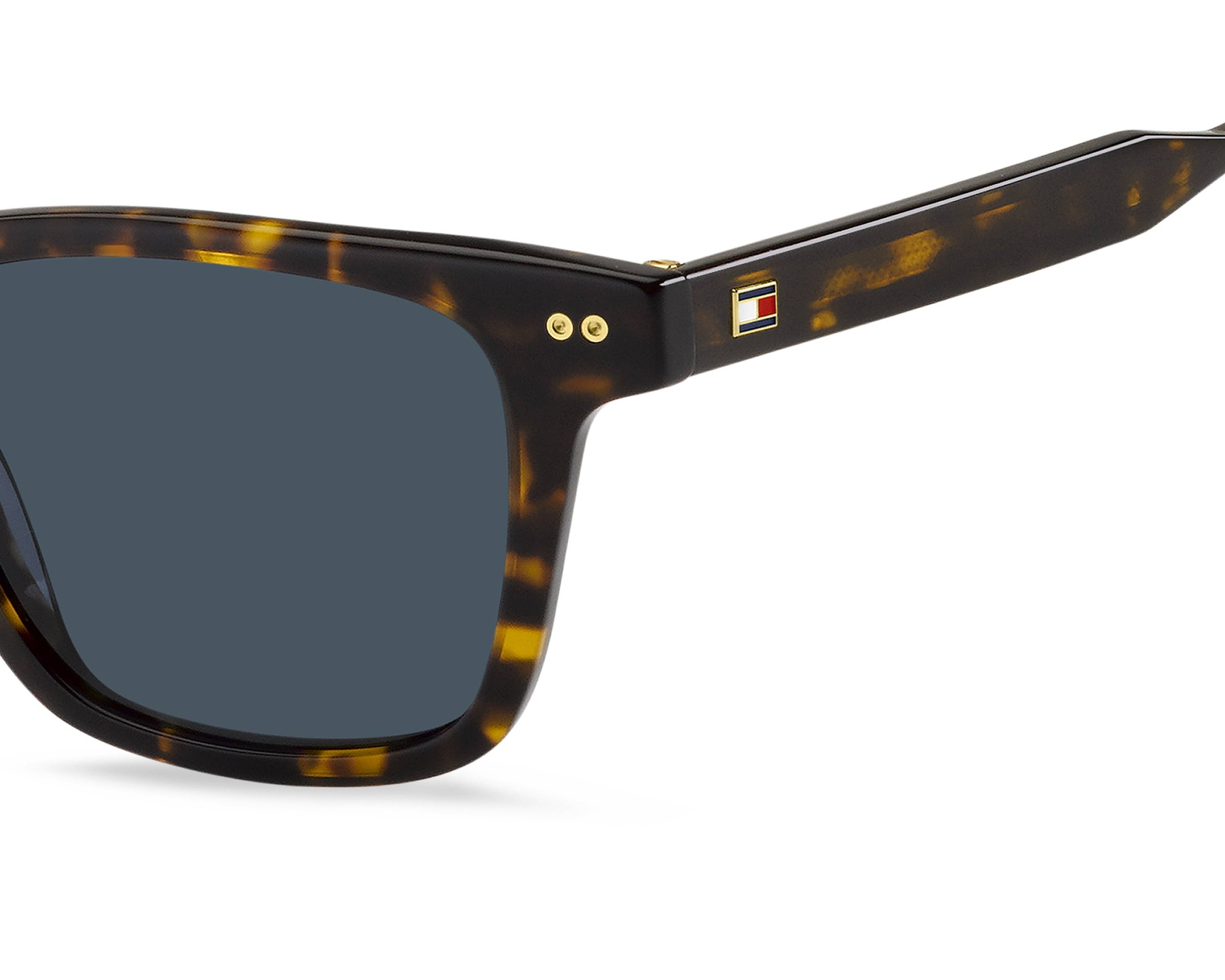 Tommy Hilfiger Brown Sunglasses with Black Case Tommy Hilfiger Stormi Round Keyhole Sunglasses Brown  main image 2