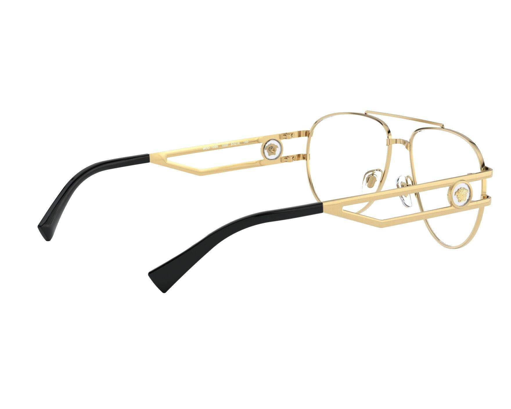 Versace VE1269 1002 55-16 Gold  360 degree view 9