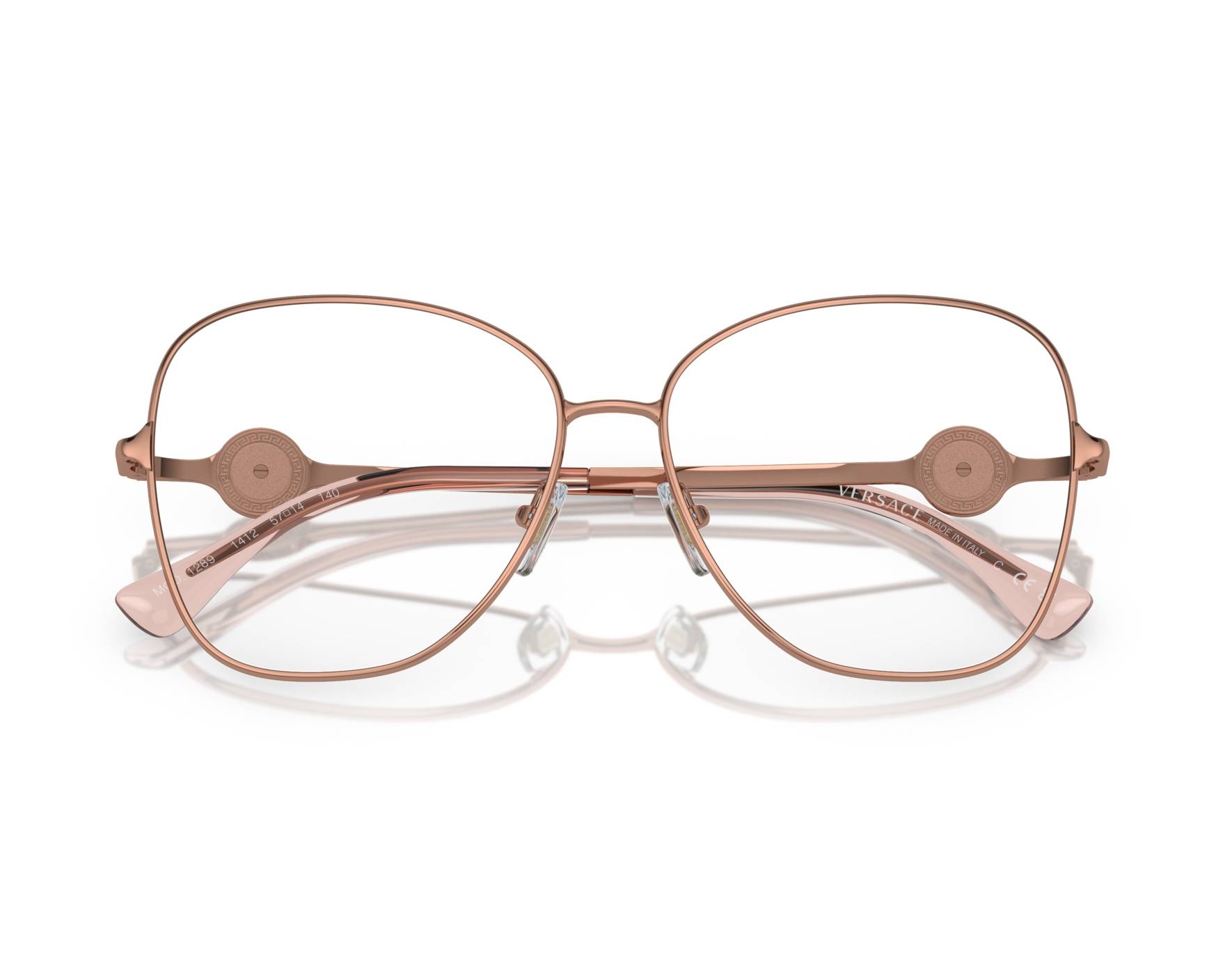 NWT Versace VE1289 Metallic Pink 55mm Eyeglasses Pink VE1281 Eyeglasses | eyecarecenter main image 4