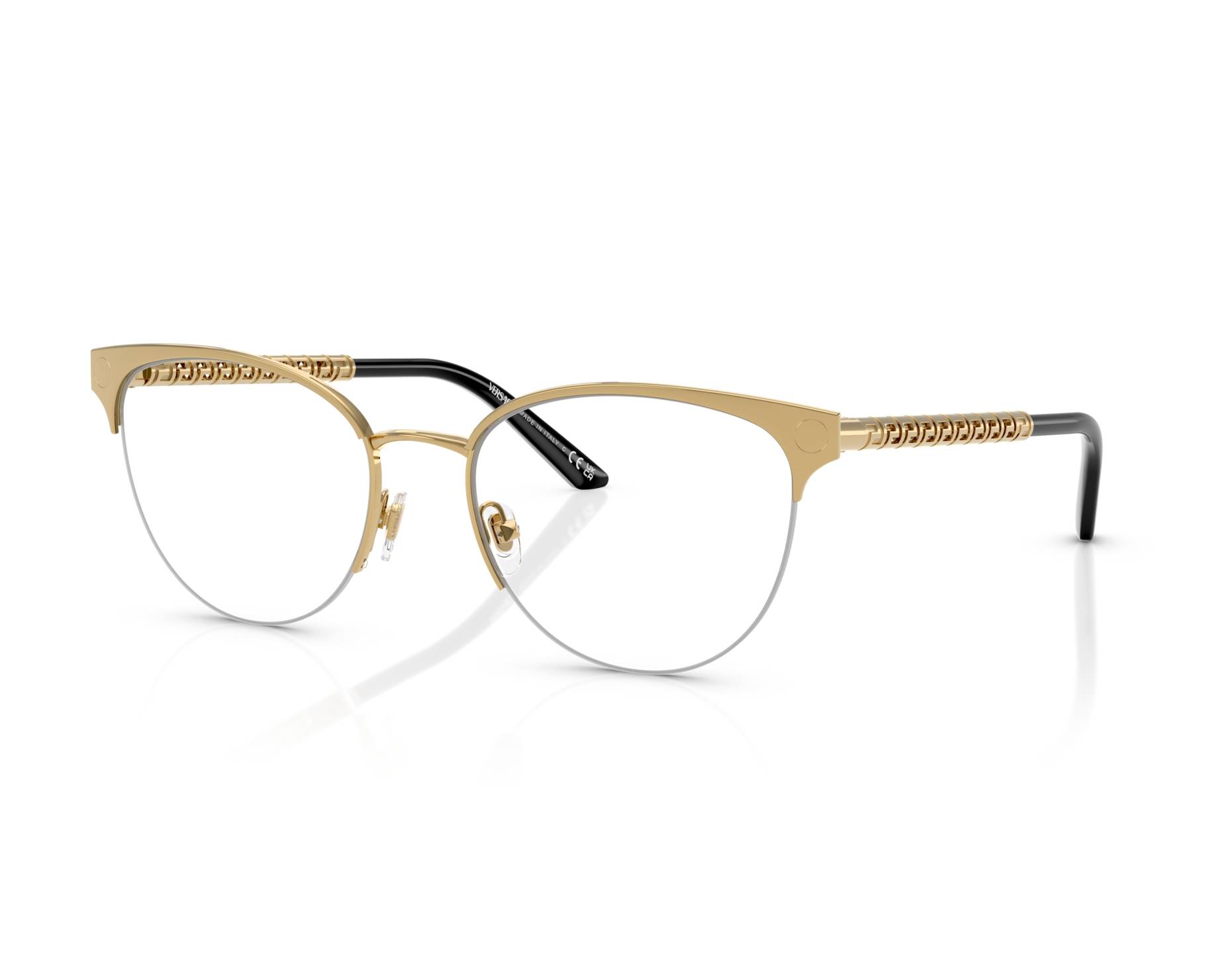 Versace VE1297 1002 53-18 gold  360 degree view 5