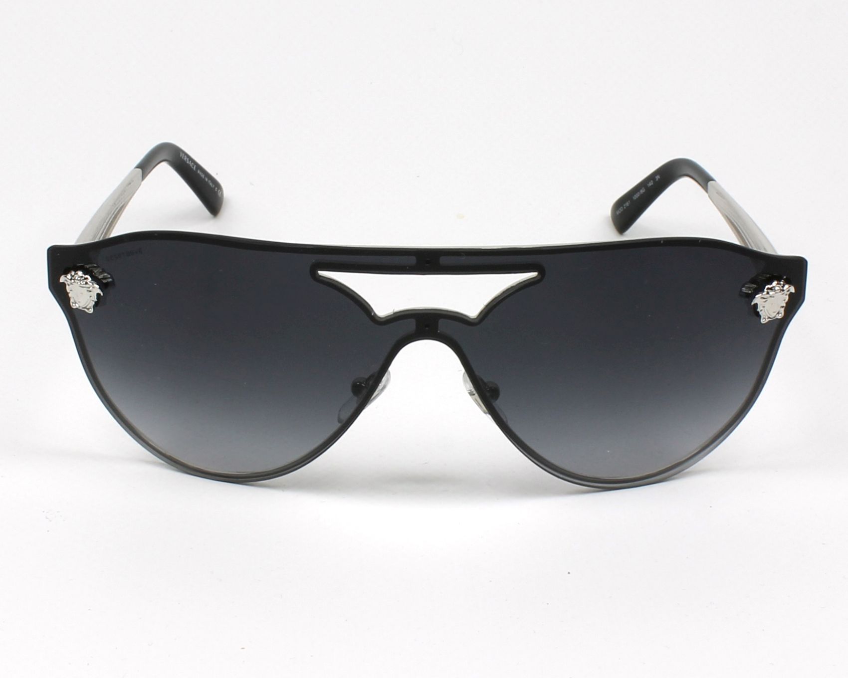 NWT Versace Sunglasses VE 2161 1000/8G Silver Gray Gradient 42 mm 10008G NIB NWT Versace Sunglasses VE 2161 1000/8G Silver Gray Gradient 42 mm 10008G NIB