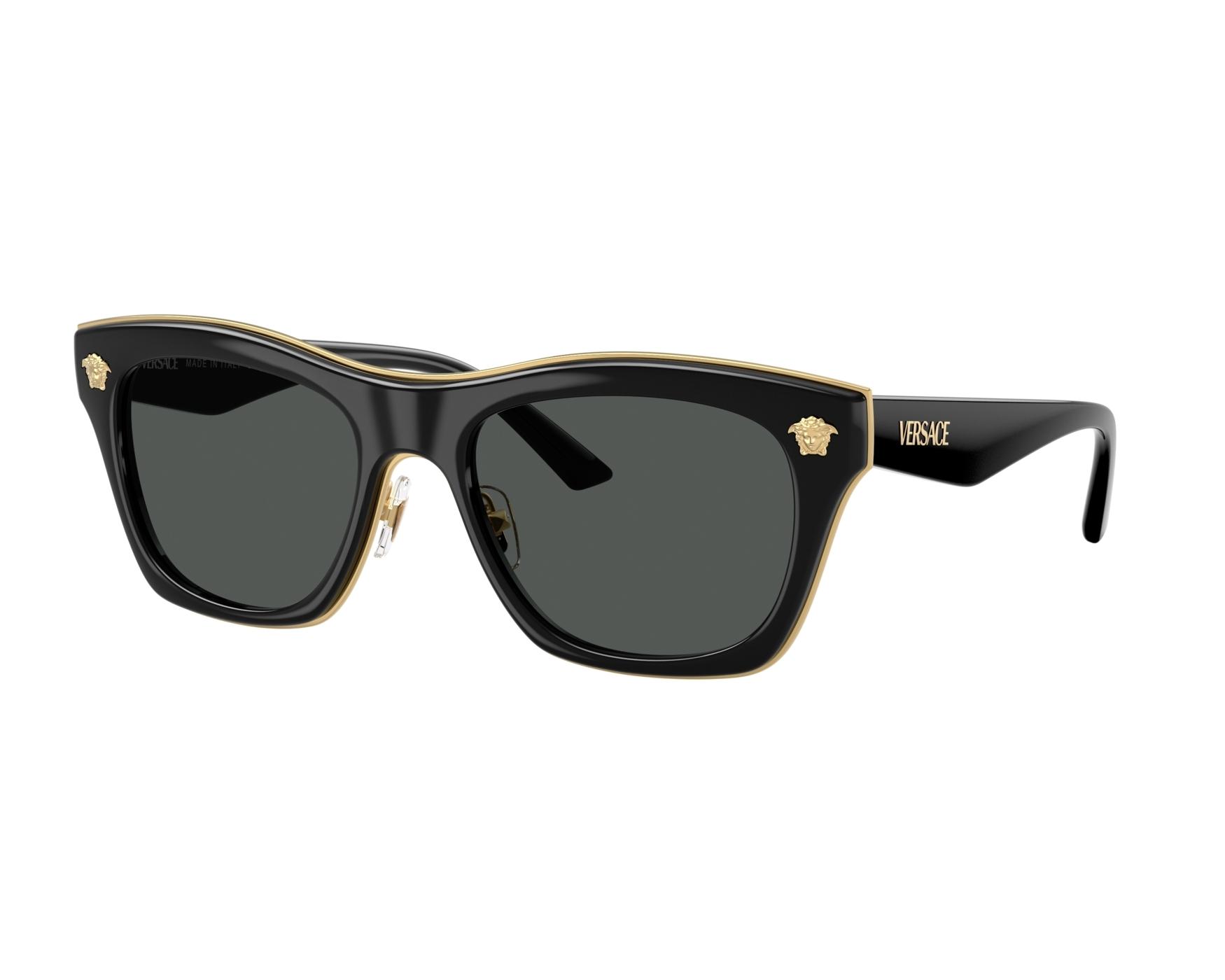 Versace Gb1/87 Sunglasses Women\'s #265722V33B Versace VE 4462 GB1/87 Black Plastic Fashion Sunglasses Grey  main image 4