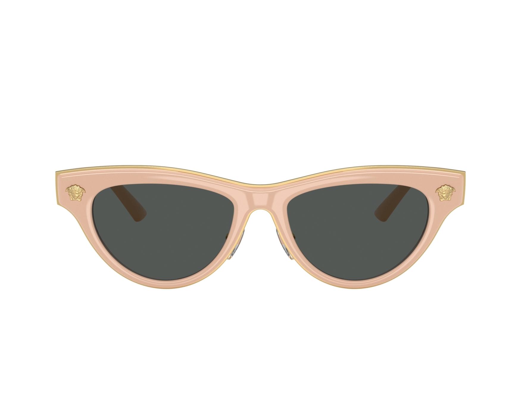 NEW VERSACE VE2273 549487 NUDE DARK GREY SUNGLASSES 52-17-145 AUTHENTIC Versace 0VE2273 549487 Sunglasses Nude 52mm Women | Lens & Luxe main image 2