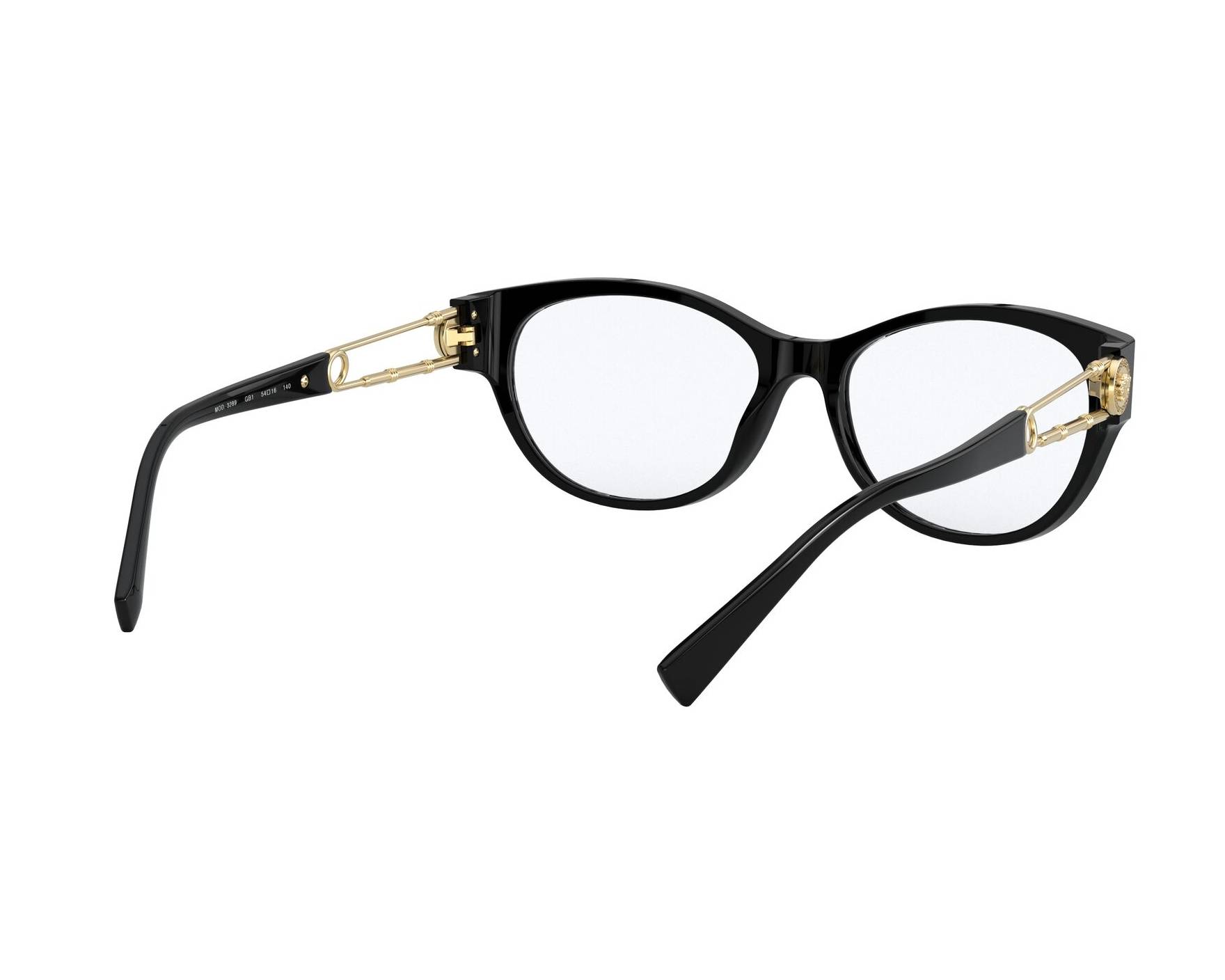 versace black eyeglasses