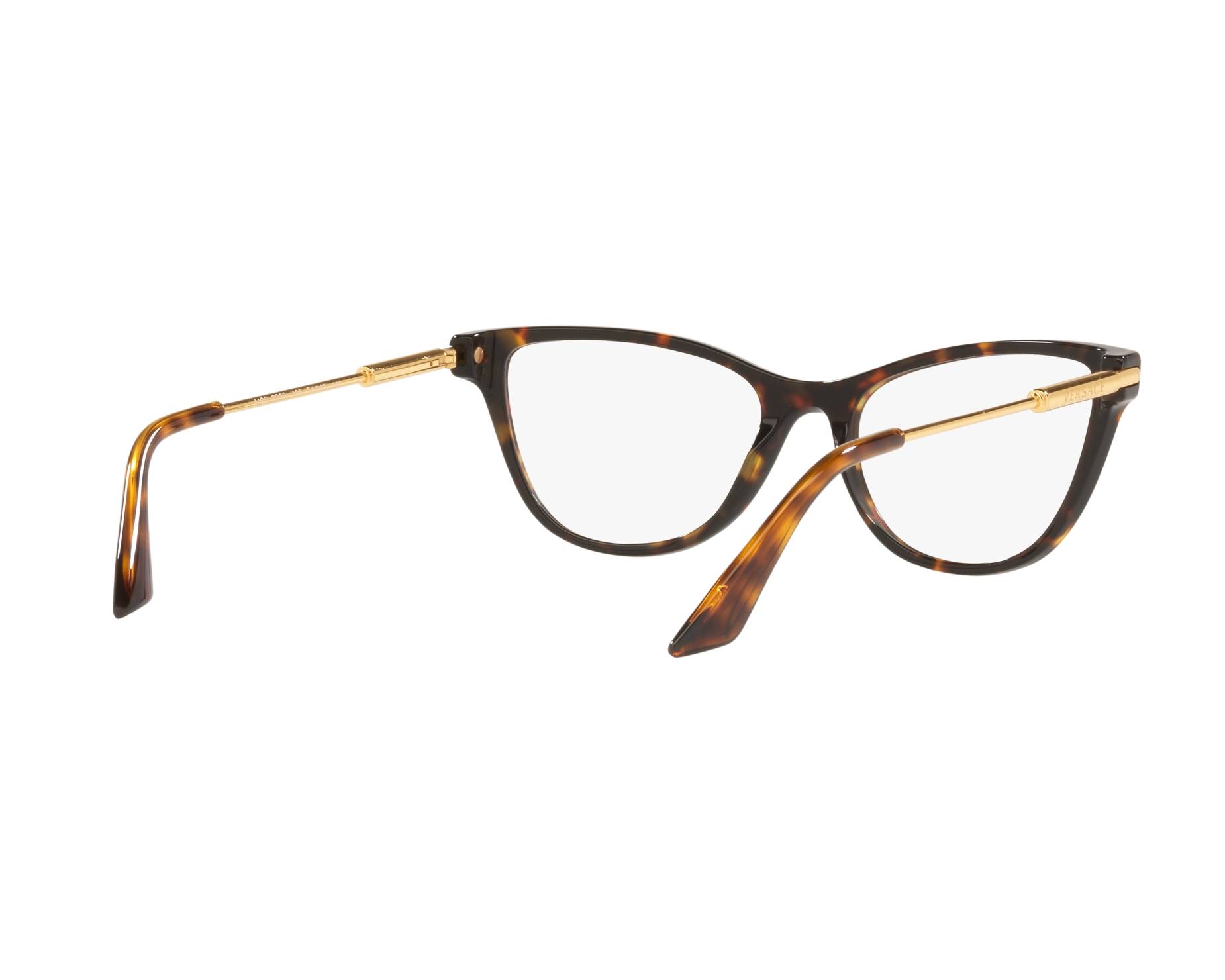 Versace VE3309 108 54-18 havana  360 degree view 9
