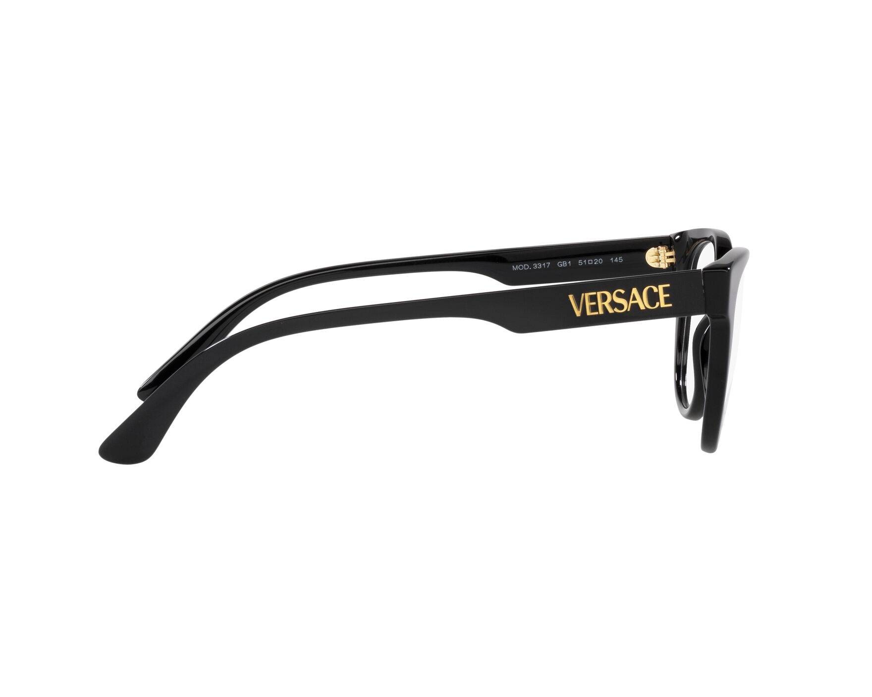 VERSACE スクエアフレムメカネ 0VE3360D GB1 Versace VE3360D Asian Fit GB1 glasses | Buy online now