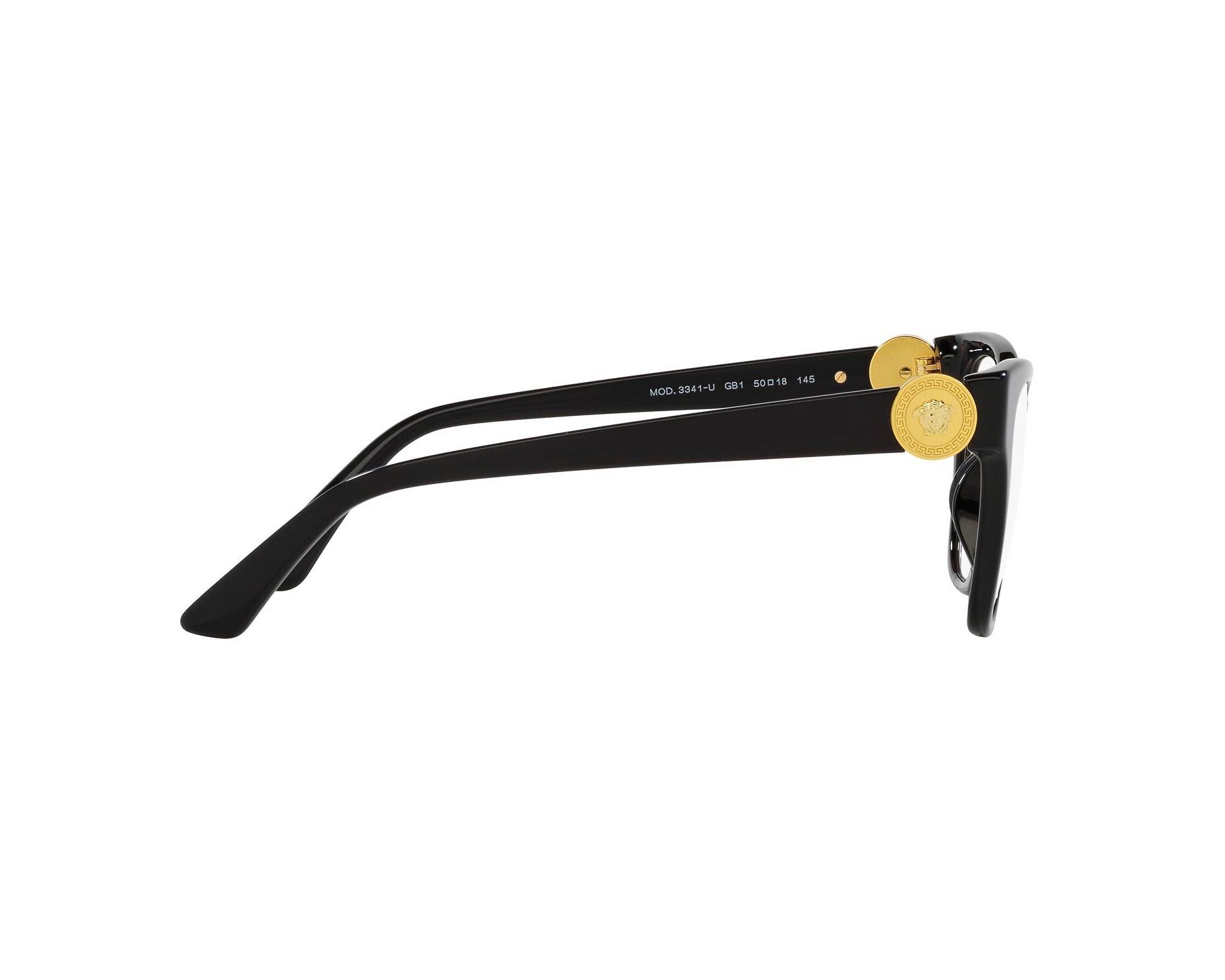 Eyeglasses Versace Women VE3341U GB1 Black  Cat-Eye Versace VE3341U Optical Frame GB1 Black - eye-oo.com main image 4