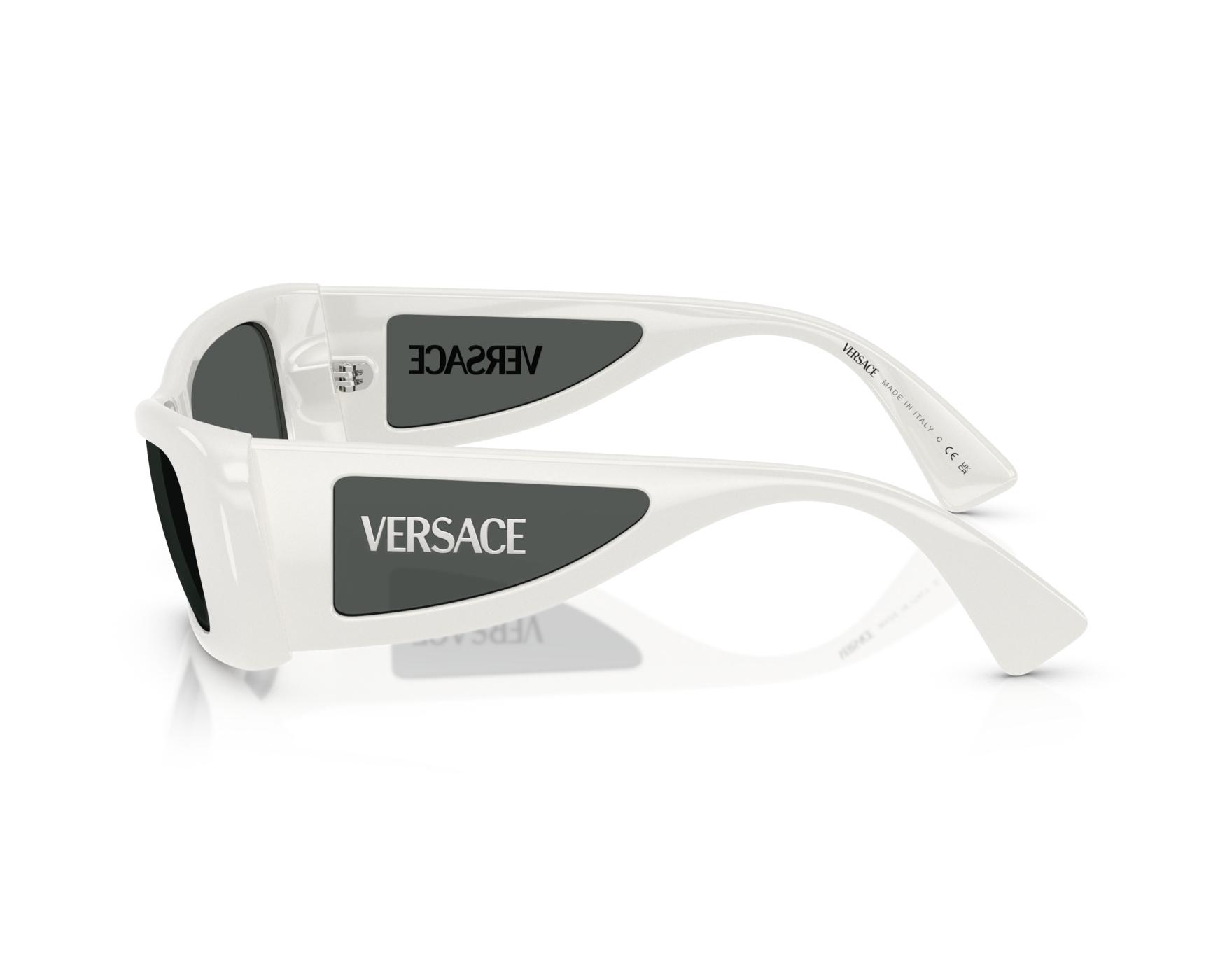 Authentic Versace Italy white sunglasses women’s Amazon.com: Versace VE 4452 317/87 White Plastic Fashion  main image 2