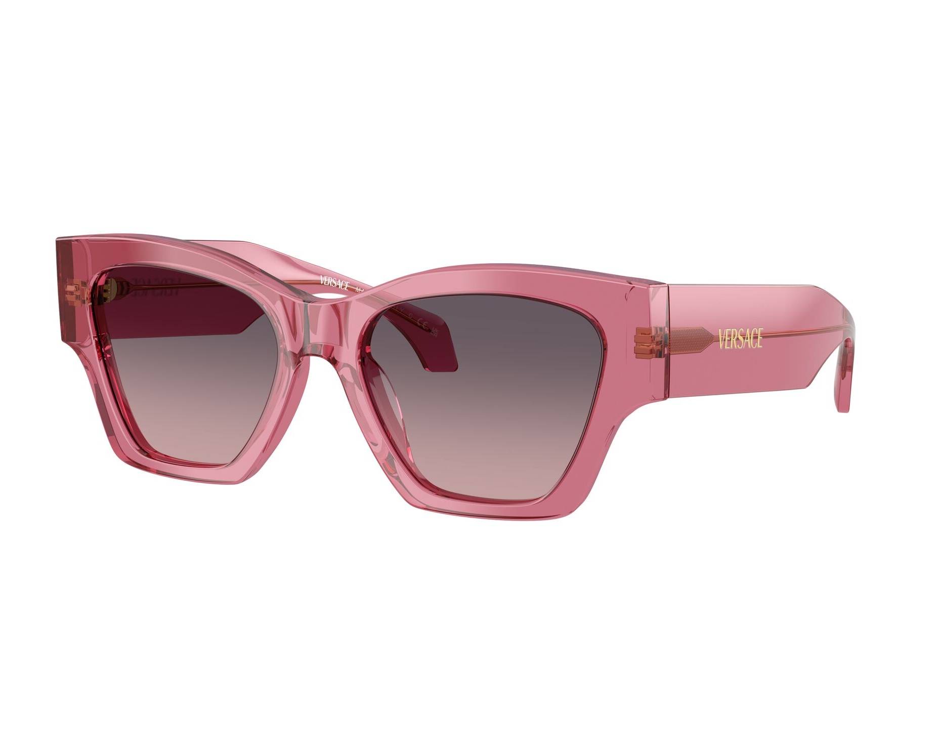 Versace Sunglasses Pink Transparent NWT Versace VK4007U S (48 - 15) with Pink lenses and Pink frame  main image 4
