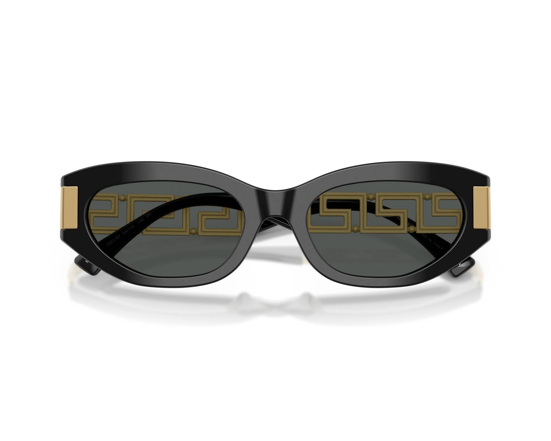 Versace VE4501 GB1/87 Cat Eye Sunglasses – Black/Dark Grey Versace VE 4442 GB1/87 Black Acetate Round Sunglasses Dark  main image 4