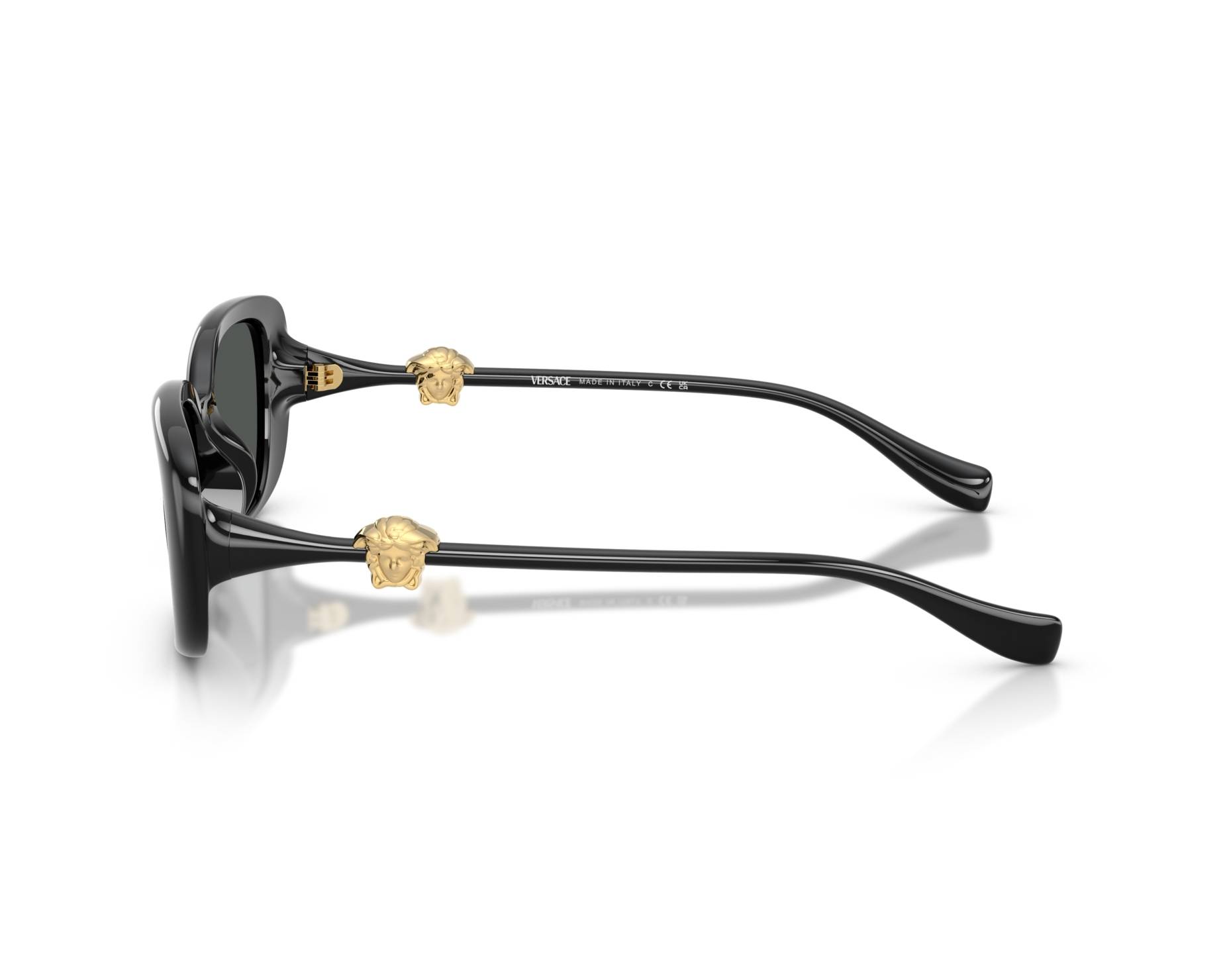 Versace Women Sunglasses Black Grey Rectangle VE4504D GB1/87 NEW AUTHENTIC Versace VE4504D Sunglasses | LensCrafters main image 2