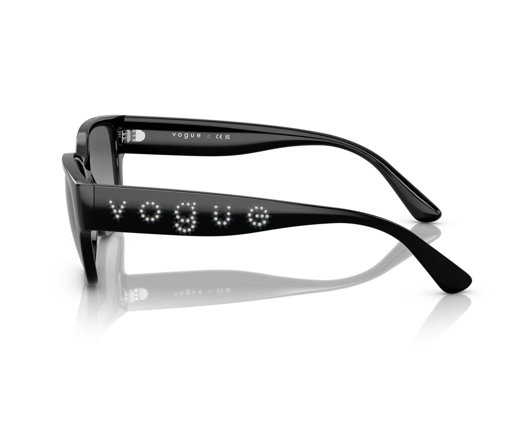 Vogue Eyewear VO5459SB W44/11 53-18 Black  360 degree view 7