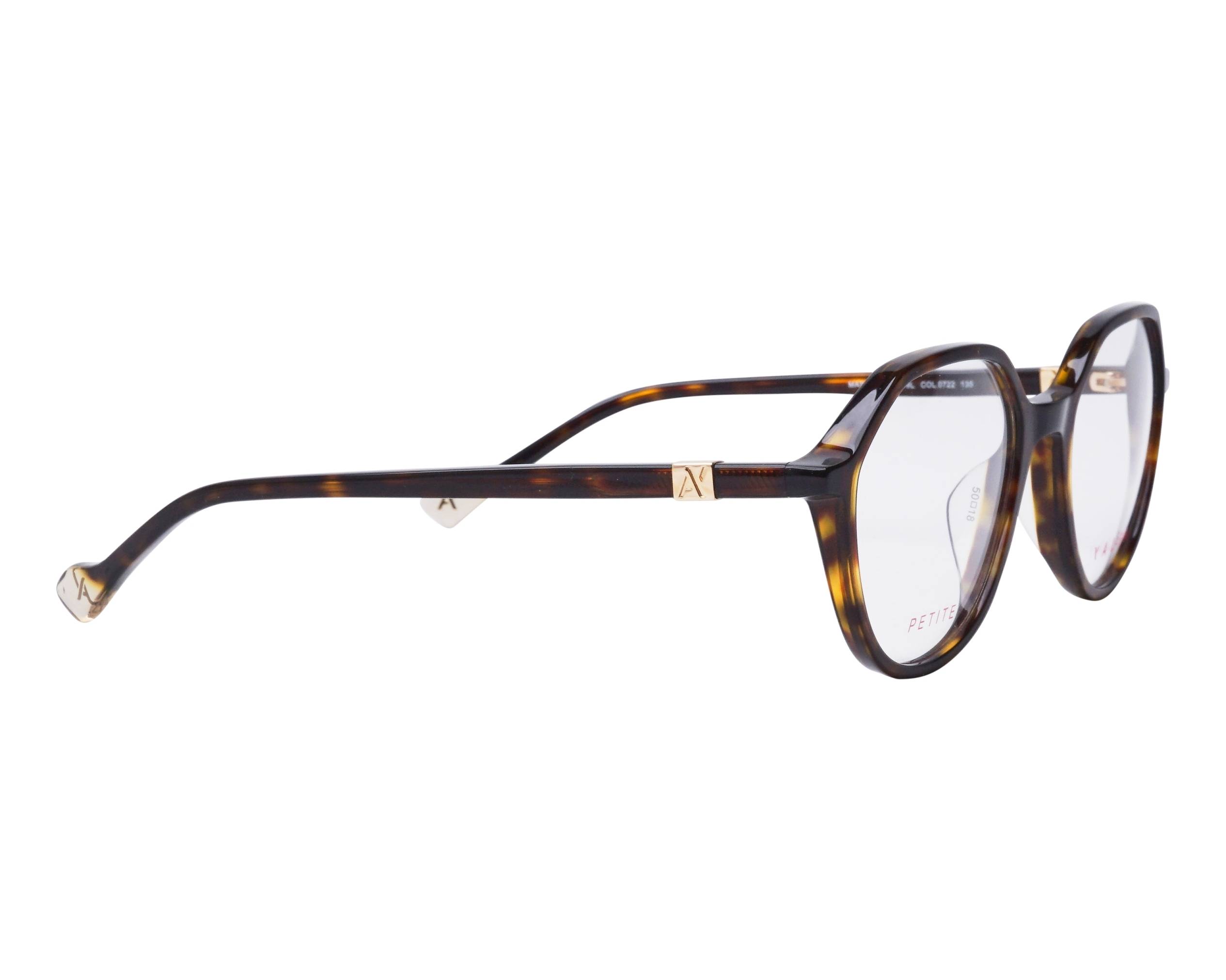 YALEA OPTICAL VYA065 Eyeglasses BROWN-BEIGE-HAVANA-07UX 52mm Marcia Cat Eye Champagne Eyeglasses | Glassesshop main image 3