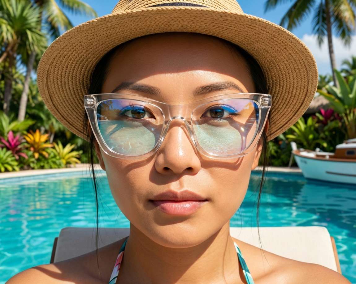 Yves Saint Laurent SL-214-KATE-THIN-OPT 004 55-20 Beige  other view