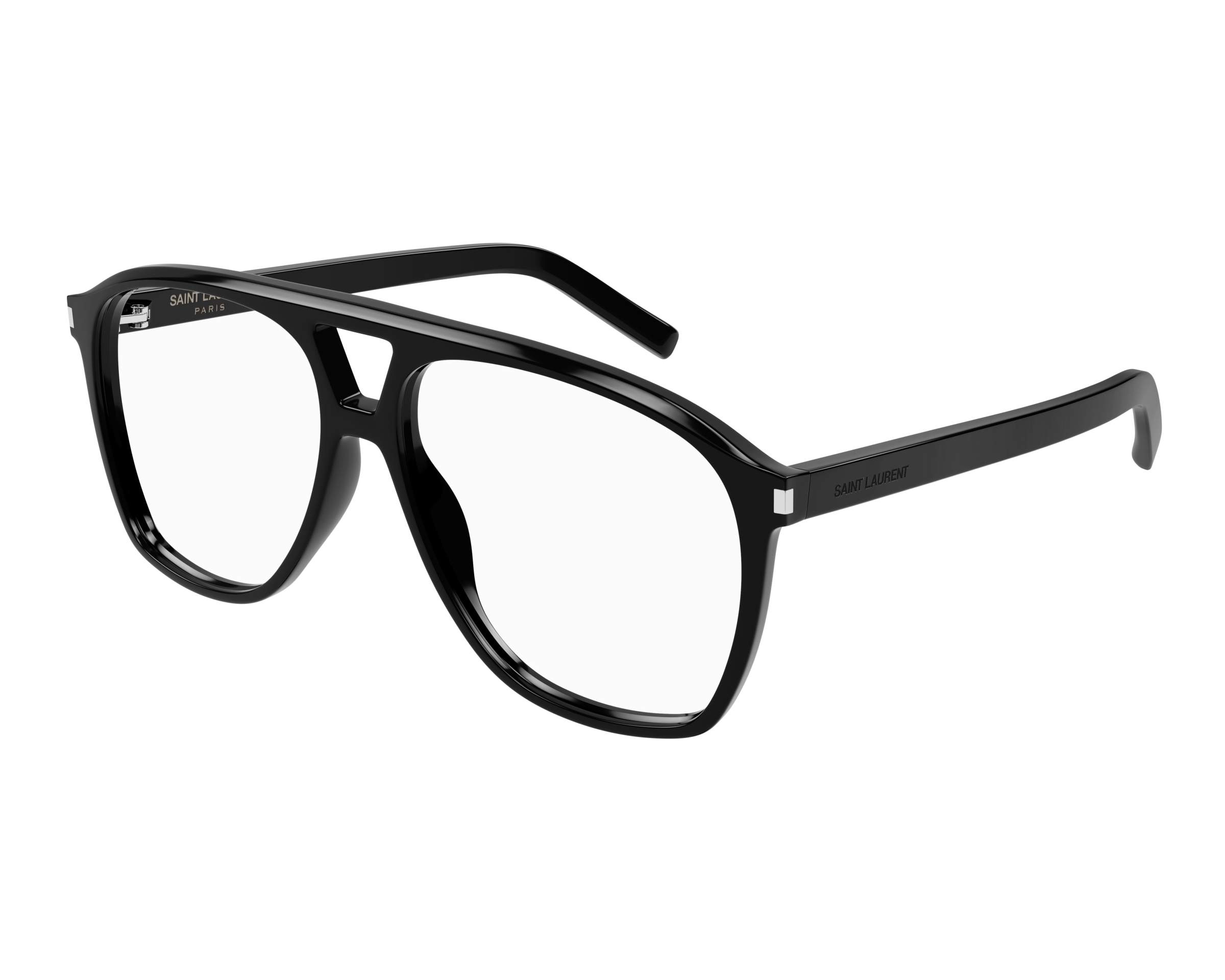 saint laulent クラヴァット　黒×白 Saint Laurent Naked Wirecore 55MM Square Sunglasses | Saks Fifth
