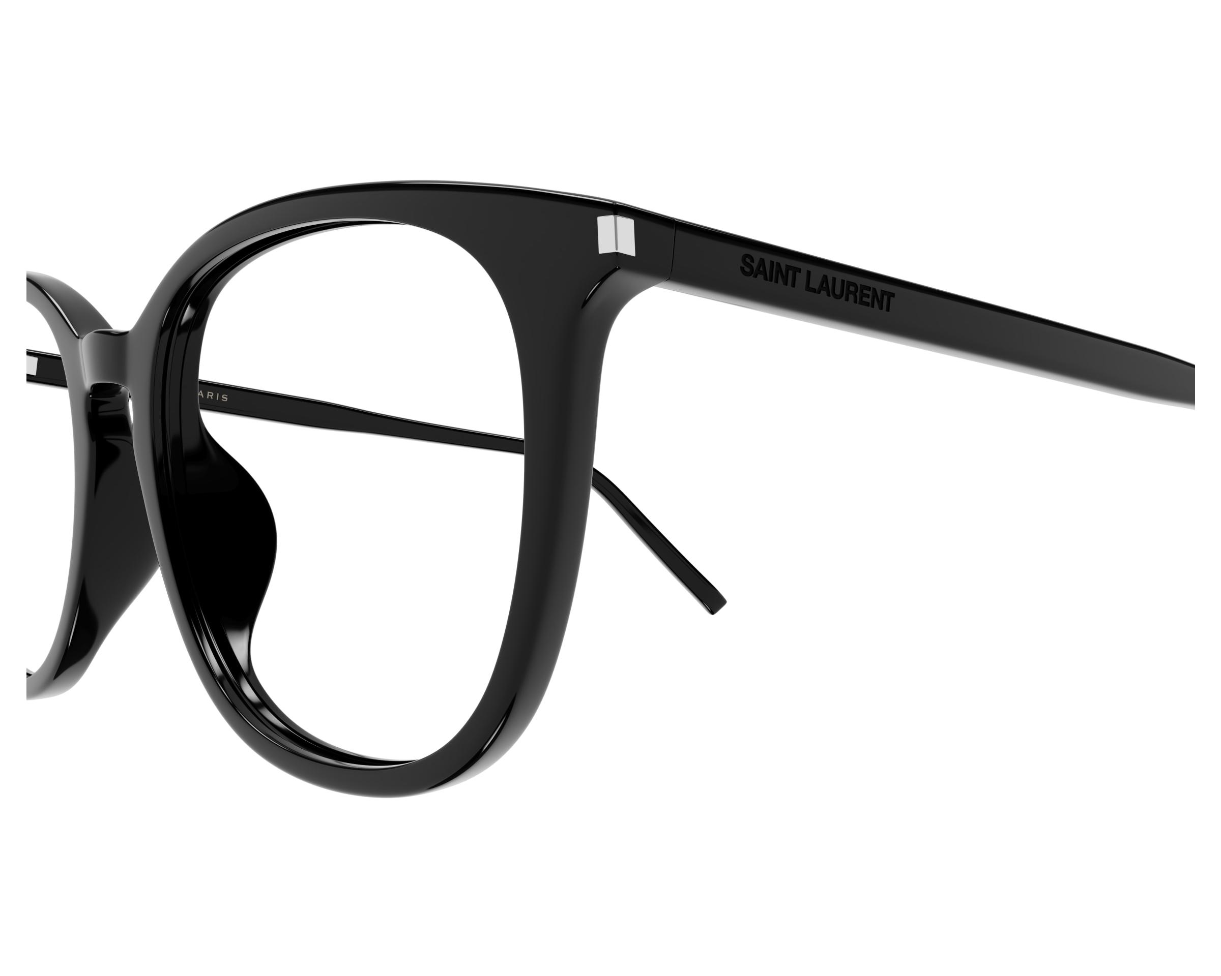 NEW Saint Laurent SL724/F 001 Black Oval Women Eyeglasses Saint Laurent SL 717 Slim 001 Glasses - US main image 3