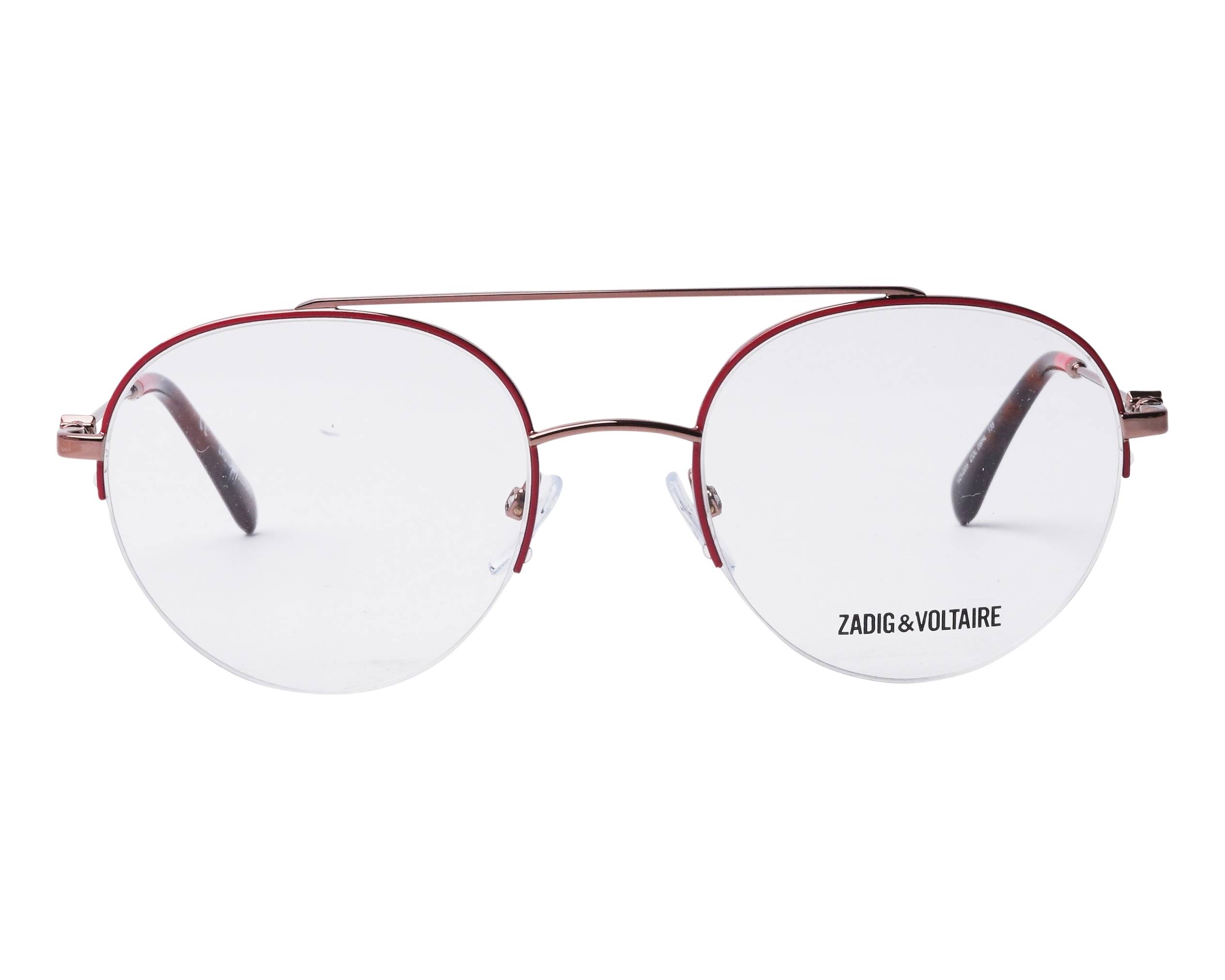 ZADIG & VOLTAIRE 長方形フレムサンクラス SZV221 2ARX Zadig et Voltaire Glasses VZV255 354Y