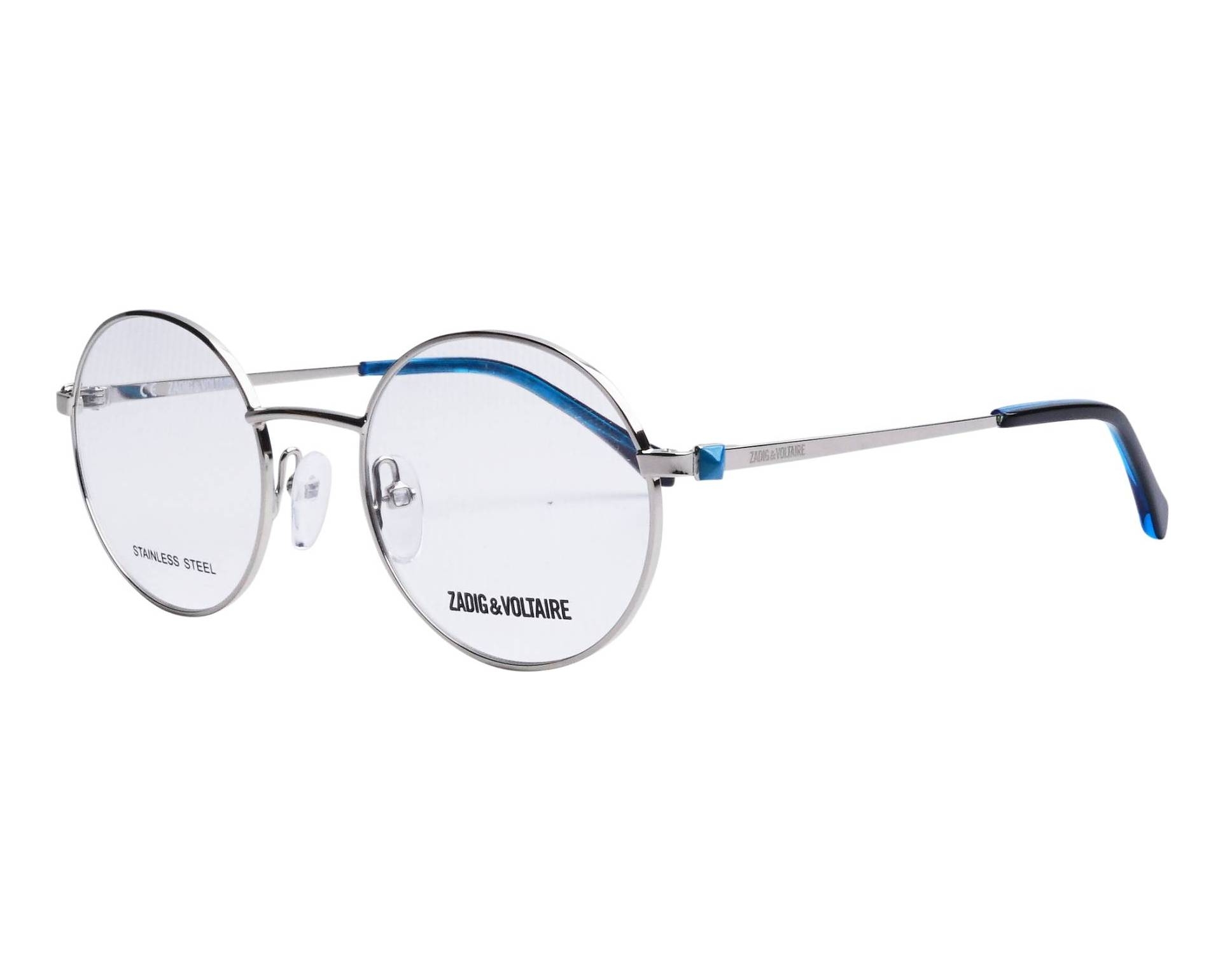 Zadig et Voltaire VZJ-032 0579 47-19 Silver Blue profile view