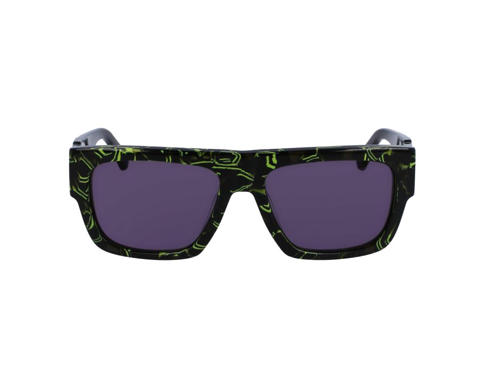 Calvin Klein Calvin Klein CKJ-23654S 079 56-17 Verde Negro 360 degree view 6