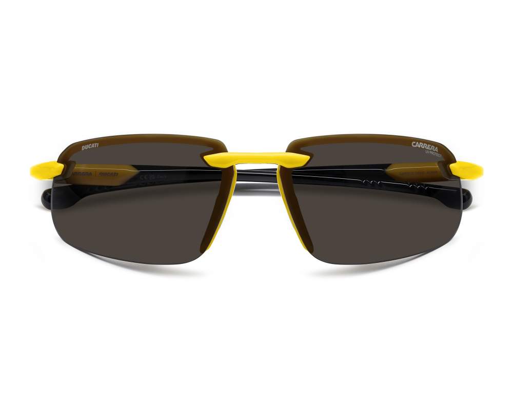 Carrera Carrera CARDUC-043-S 4CW/IR 63-14 Negra Amarillo 360 degree view 2