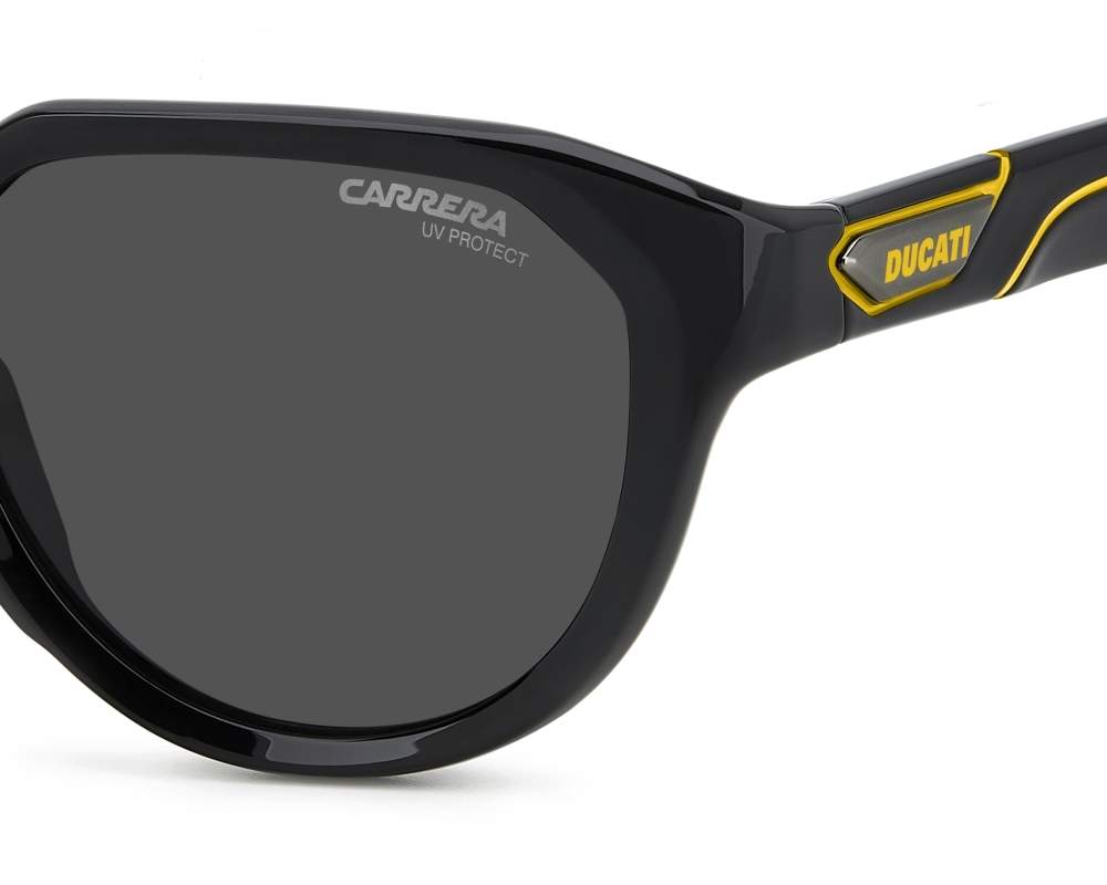 Carrera Carrera CARDUC-050-S 71C/2K 53-20 Black Yellow 360 degree view 1