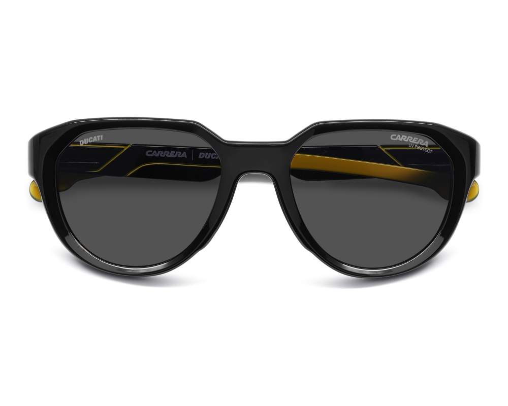 Carrera Carrera CARDUC-050-S 71C/2K 53-20 Black Yellow 360 degree view 2