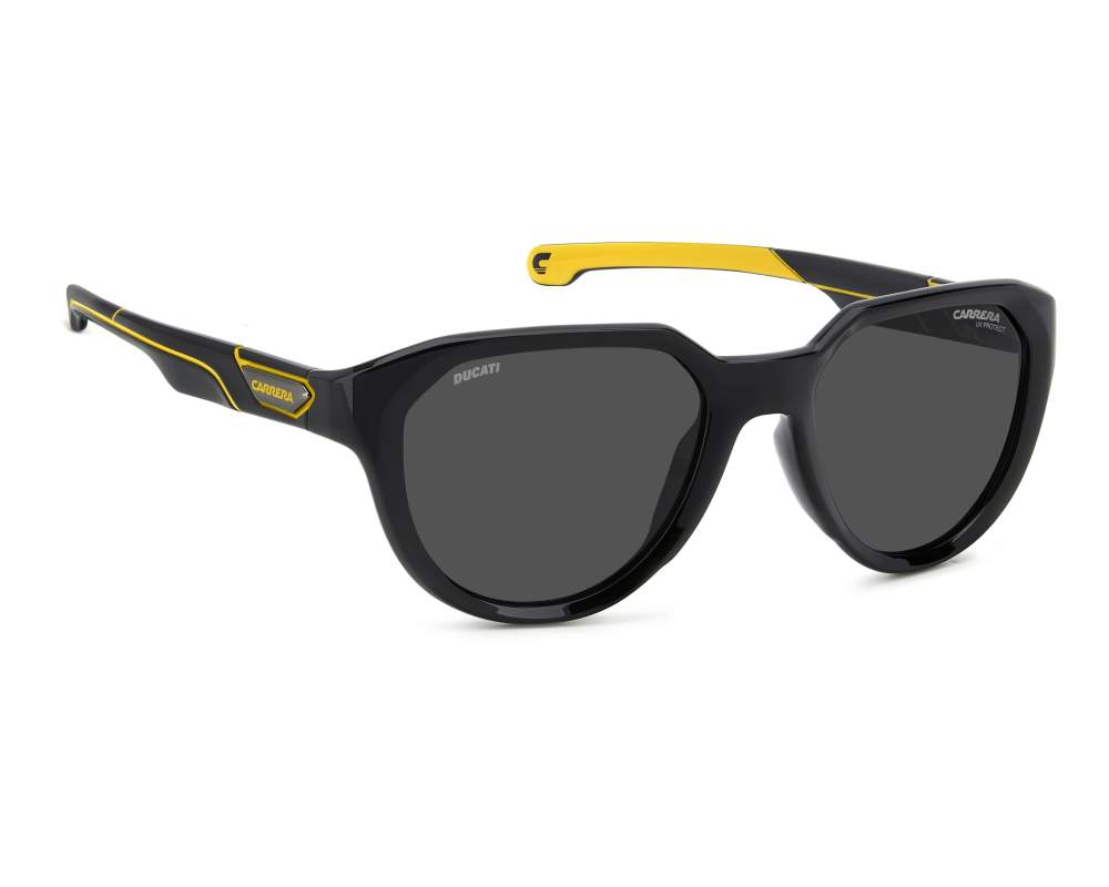 Carrera Carrera CARDUC-050-S 71C/2K 53-20 Black Yellow 360 degree view 6