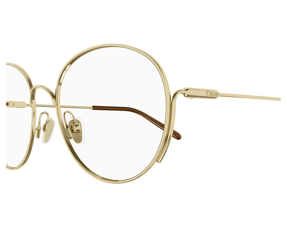 メガネ Chloe Chloe - CH0209O - 002 gold gold transparent Chloé CH0209O 002 Eyeglasses Red Gold - eye-oo.com