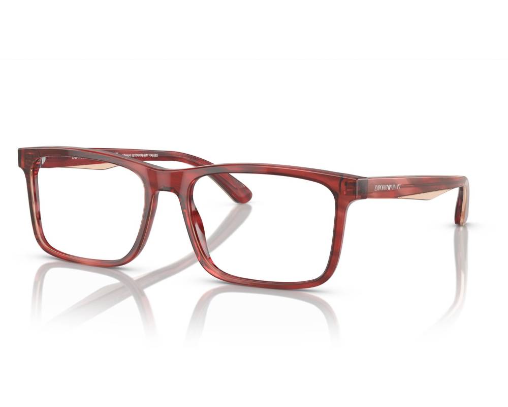 EMPORIO ARMANI イタリア製　メガネ　レッド Emporio Armani Glasses EA3227 6053