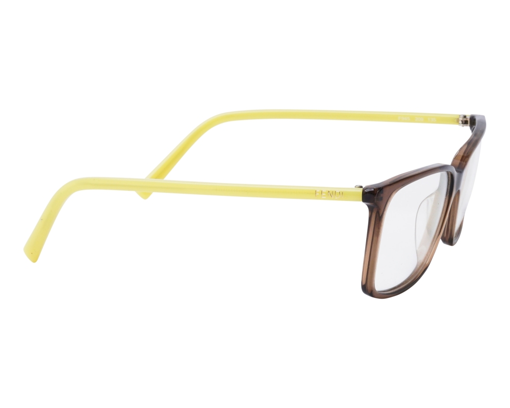 メガネ Fendi F945 209 Luxury Square Clear Eyeglass Frame NEW FENDI F945 209 Transparent Brown 53mm Eyeglasses | eBay