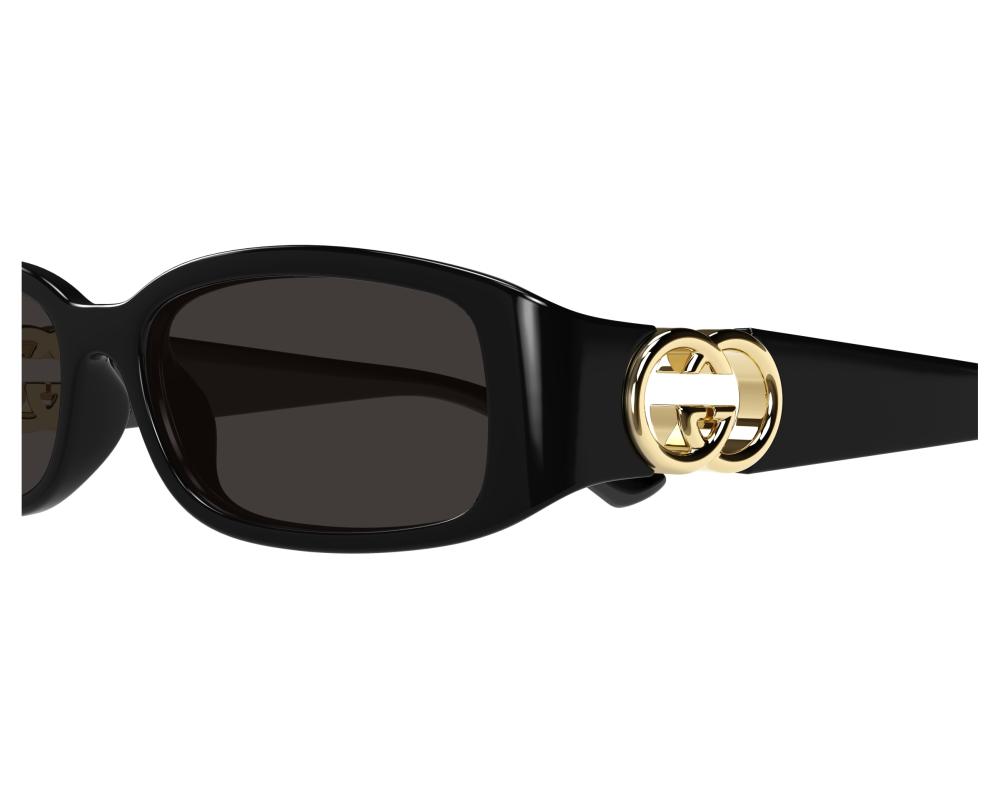 GUCCI 長方形フレムサンクラス GG1661S 001 Gucci Grey Rectangular Ladies Sunglasses GG1661S 001 54