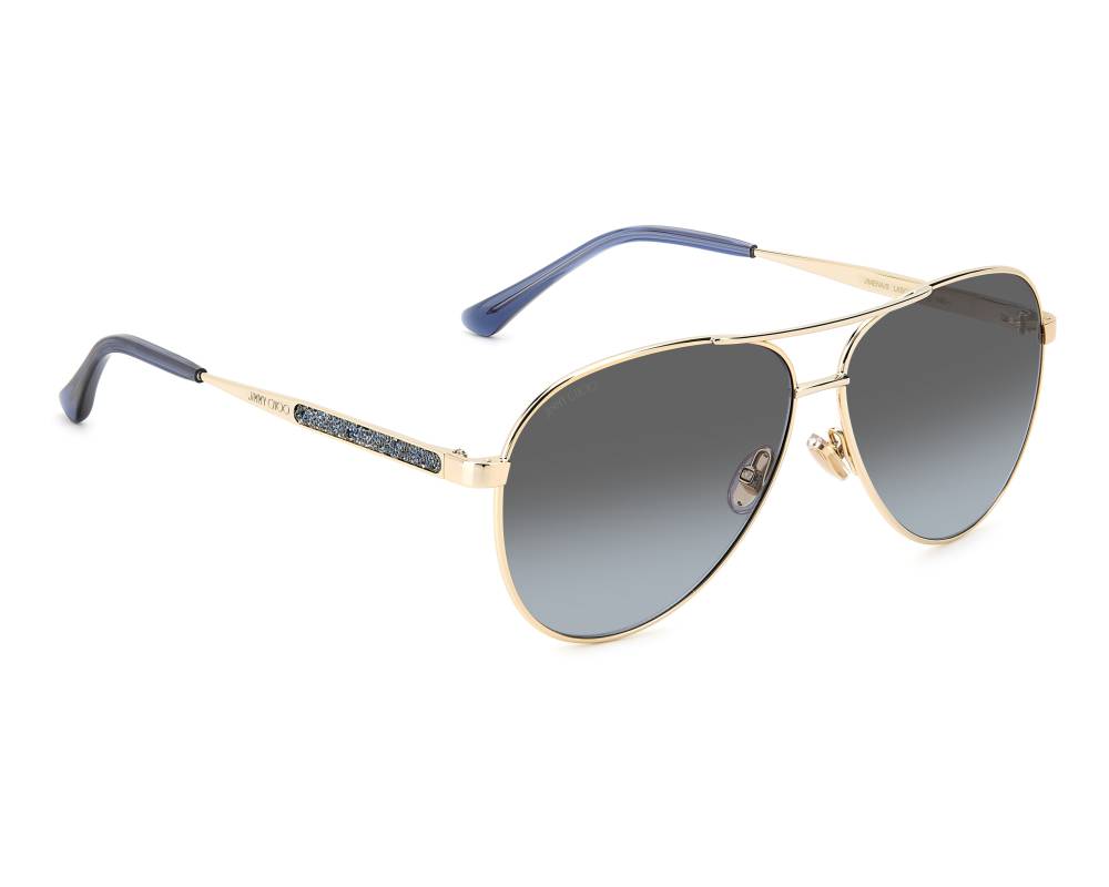 Jimmy Choo Jimmy Choo JIMENA-S LKS/GB 60-12 Gold Blue front view