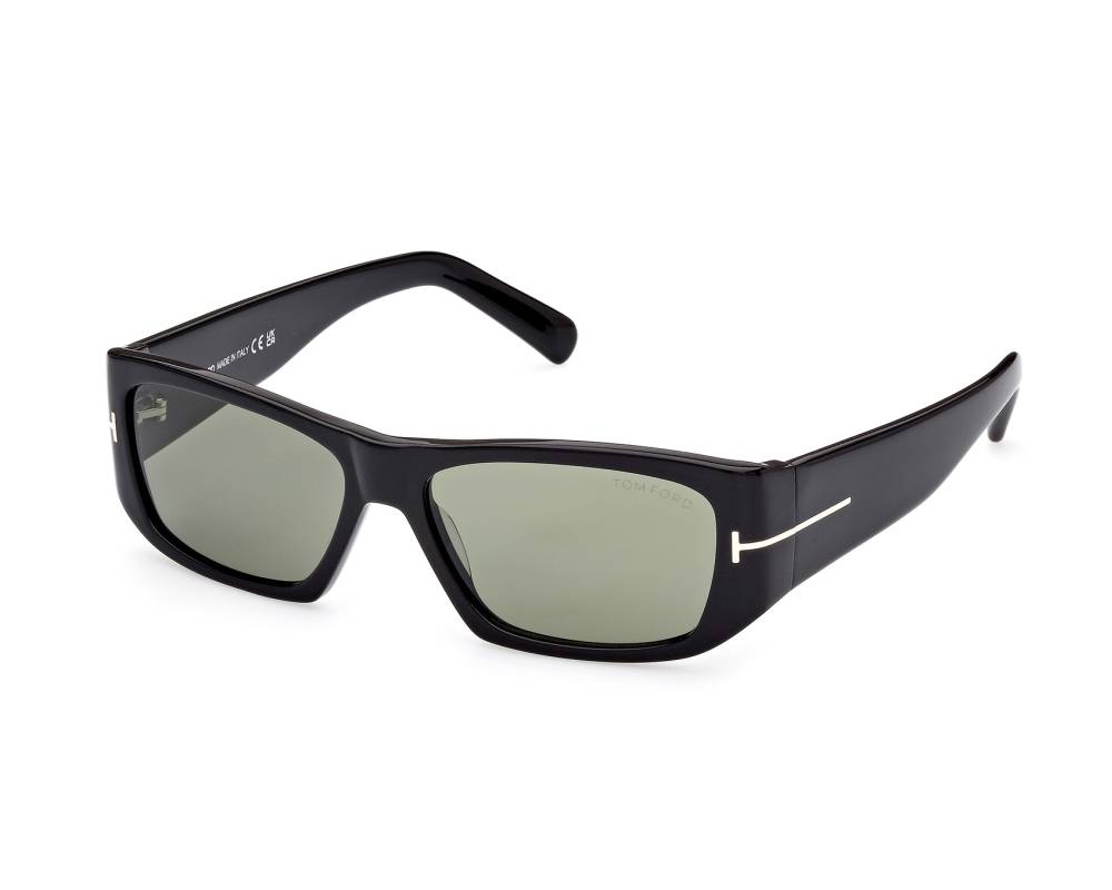 Tom Ford Tom Ford FT0986-S 01N 56-15 Black Steel profile view