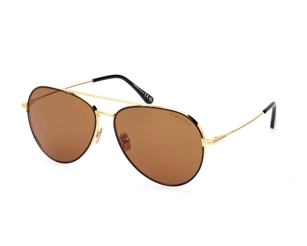 サングラス Tom Ford Sunglasses TF966K 01A Round Asian Fit Tom Ford FT0966-K 01A | Alensa