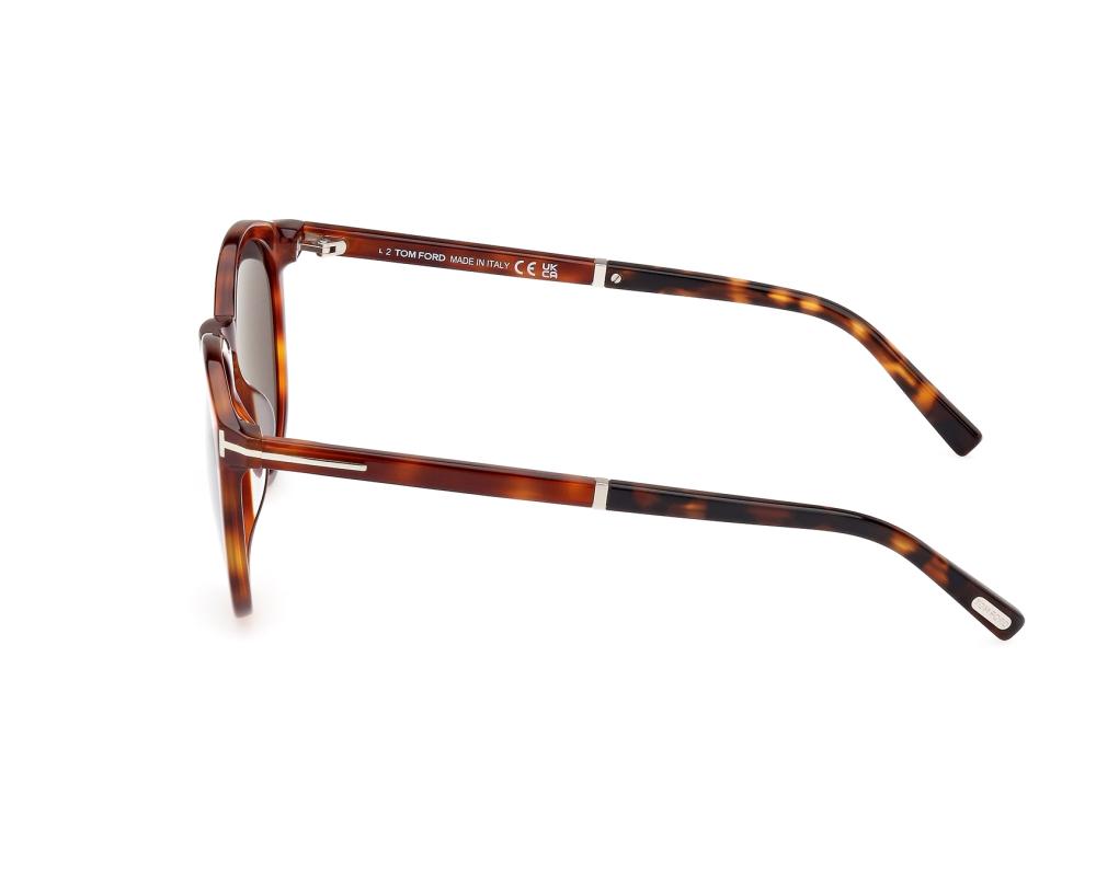 Tom Ford Tom Ford FT-1021-S 53A 51-20 Brown Steel front view