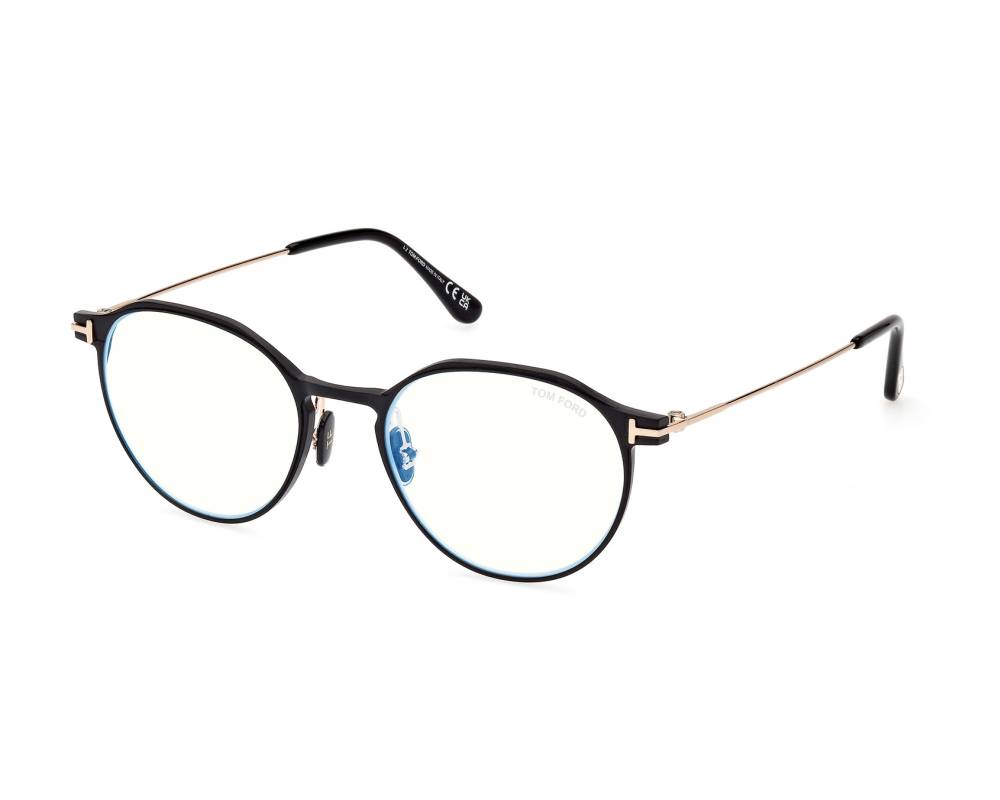 Tom Ford Tom Ford FT-5866-B/V 002 52-19 Negra Oro profile view