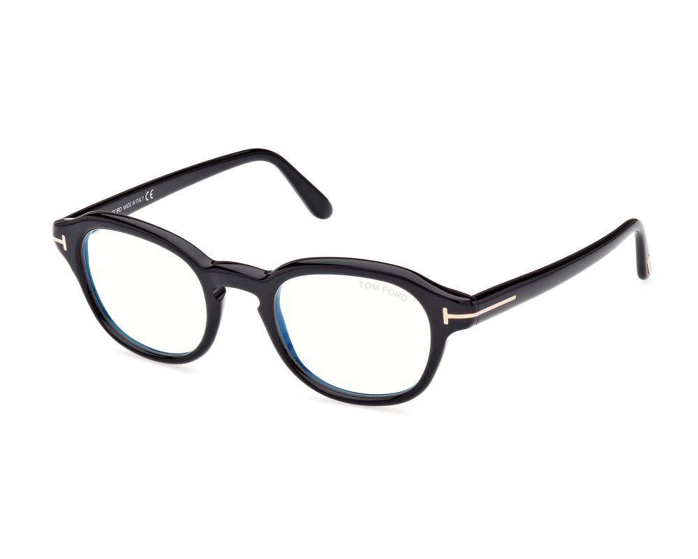 Tom Ford Tom Ford FT-5871-B/V 001 49-22 Black Steel profile view