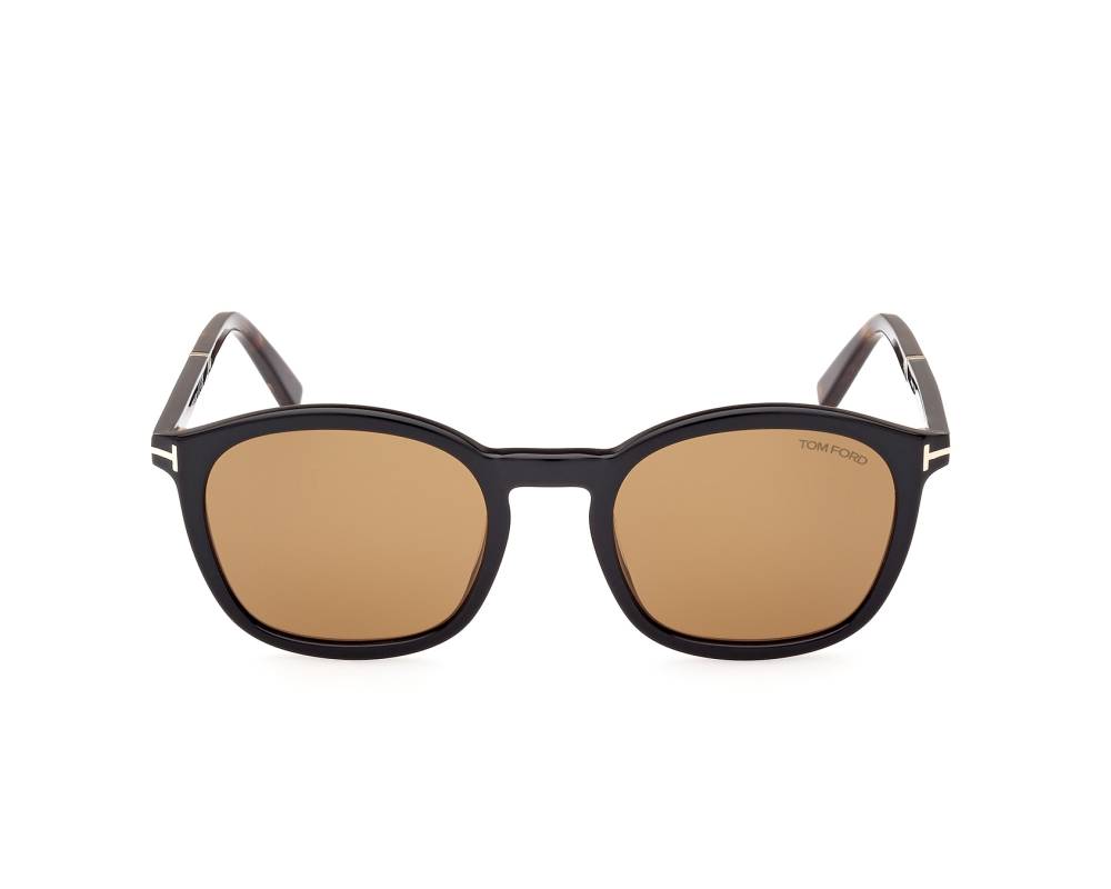 Tom Ford Tom Ford FT-1020 01E 52-21 Black Havana Honey front view