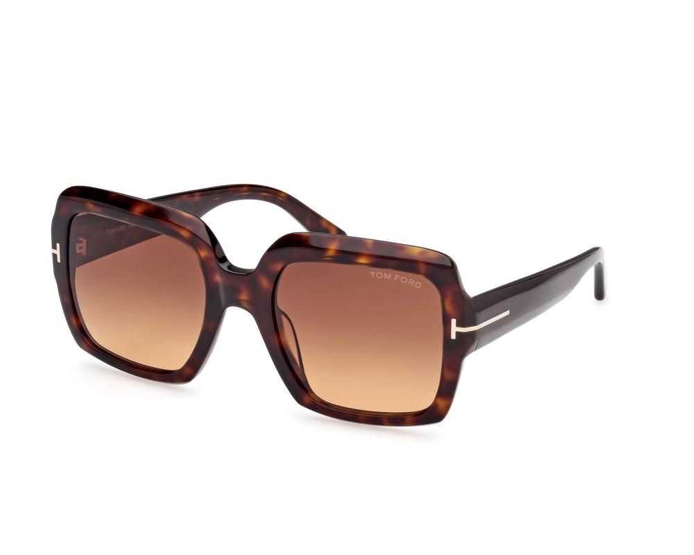 Tom Ford Tom Ford FT-1082-S 52F 54-21 Havane Or profile view