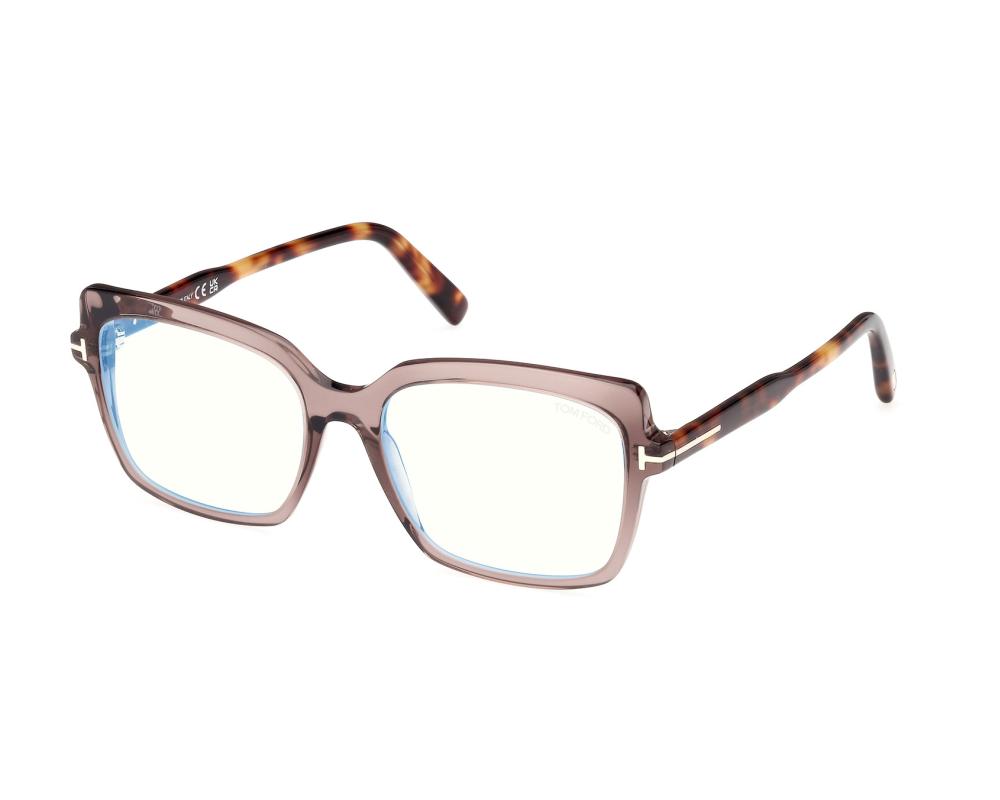 tom Tom Ford TF5398-F 052 Tortoise Square Plastic Eyeglasses