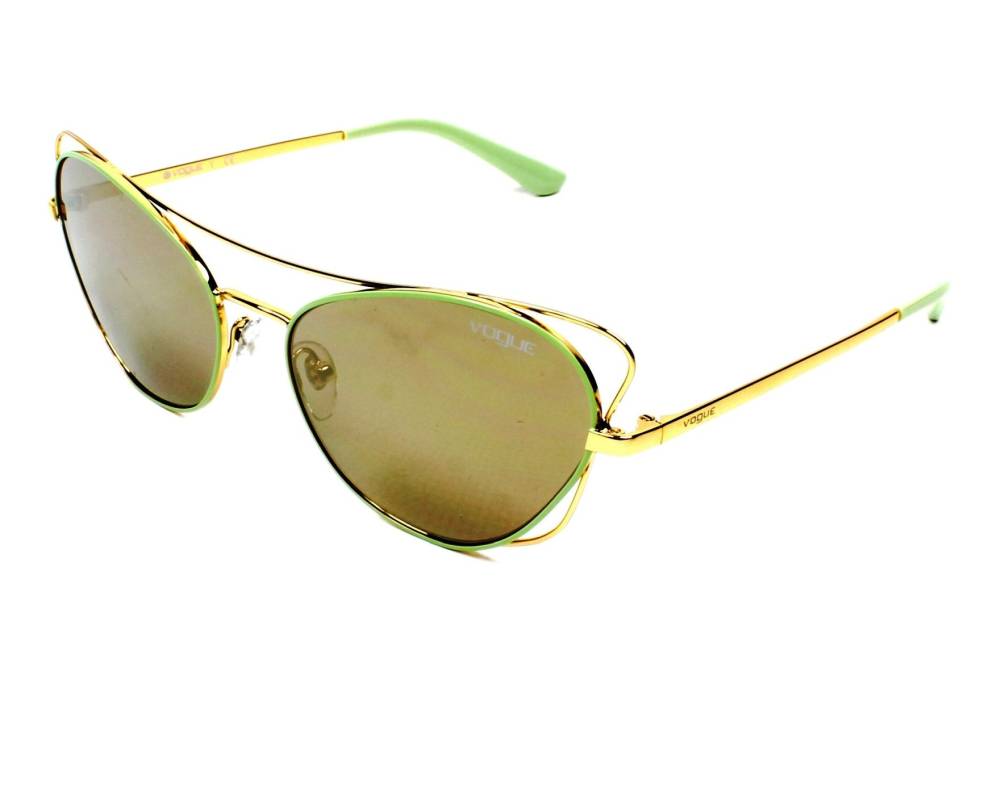 Vogue Vogue Eyewear VO-4070-S 50655A 57-17 Gold Green profile view