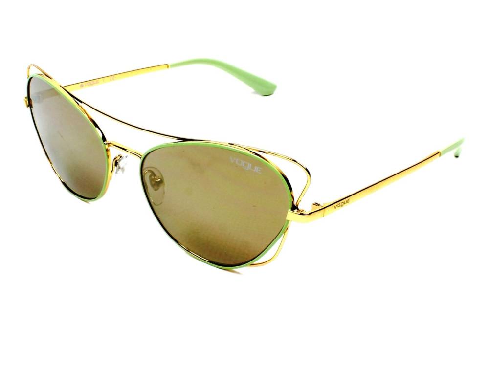 Vogue Vogue VO-4070-S 50655A 57-17 Gold Green profile view