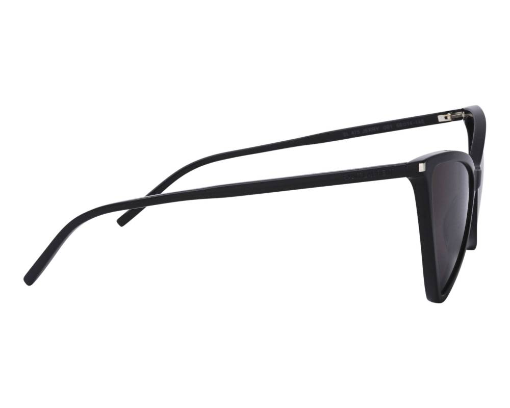 サングラス SAINT LAURENT Woman Sunglasses Black SL475JERRY 001 Saint Laurent™ SL 475 JERRY Cat-Eye Sunglasses | EyeOns.com