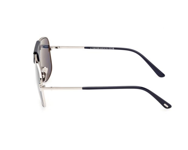 Tom Ford TEX FT 1096 Occhiali Da Sole Unisex &ndash; Oro Lucido E Lenti Grigie (28A)