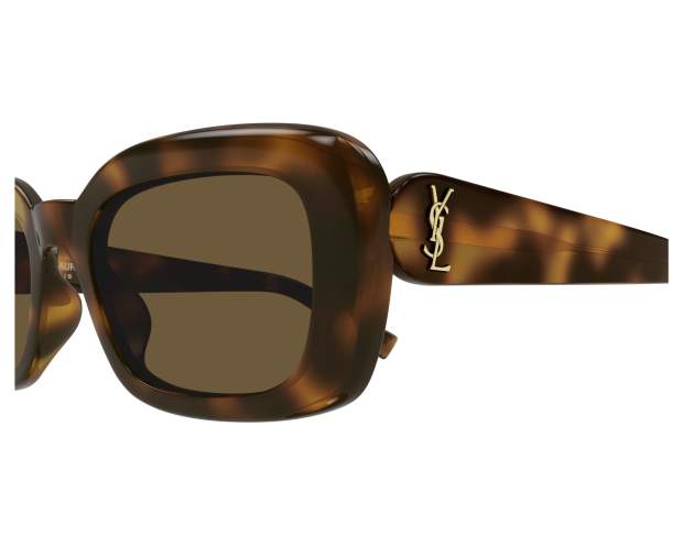YSL SLM130/F-002 Sunglasses, Black/Grey